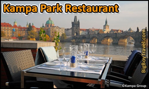 Free Little Quarter Walking Tour Map Prague Castle - Lesser Town Kampa Park Restaurant Patio