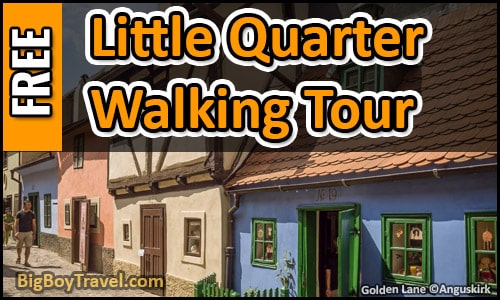 Free Little Quarter Walking Tour Map Prague Castle - Lesser Town
