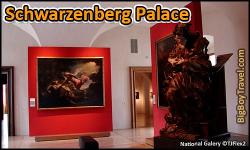Free Little Quarter Walking Tour Map Prague Castle - Lesser Town national gallery Schwarzenberg Palace