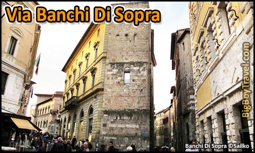 Free Siena Walking Tour Map - Via Banchi Di Sopra