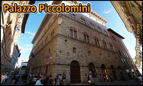 Free Siena Walking Tour Map Palazzo Piccolomini State Archives