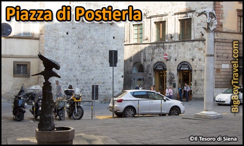 Free Siena Walking Tour Map Self Guided - Piazza di Postierla