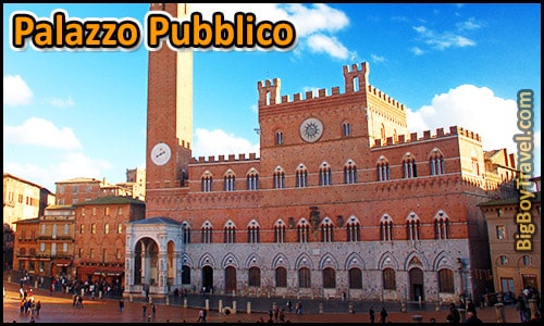Free Siena Walking Tour Map - Palazzo Pubblico City Hall