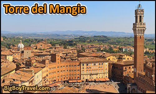 Free Siena Walking Tour Map - Tower of the Eater Torre del Mangia