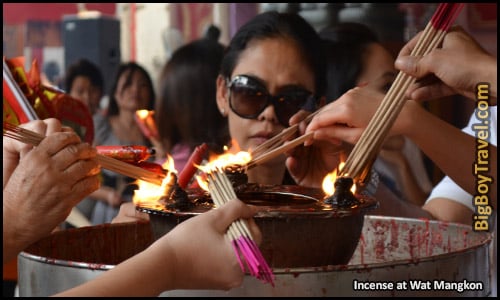 Chinese New Year In Bangkok Thailand - Wat Mangkon Incense