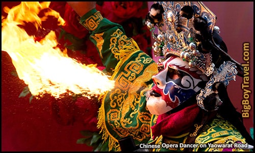 Chinese New Year In Bangkok Thailand Event schedule - Opera Fire Dancer Yaowarat road