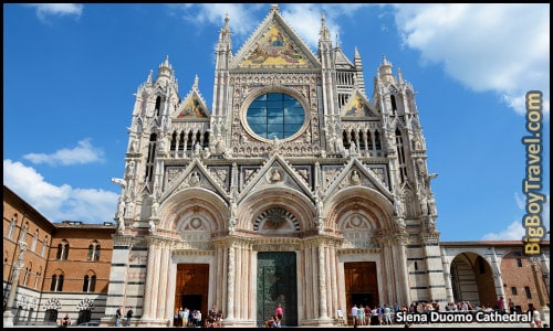 Top Day Trips From Florence Italy - Best Side excursions and one day tours from Florence - Siena Duomo Cathedral