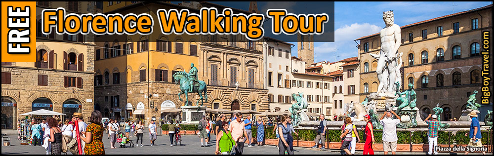 Free Florence Walking Tour Map -Self Guided Firenze Italy