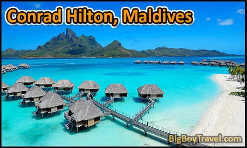 Top 10 Coolest Hotels In The World, - Hilton Conrad Huts Maldives