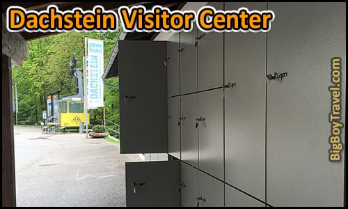 Hallstatt luggage storage bag lockers - Dachstein Ice Cave Visitor Center