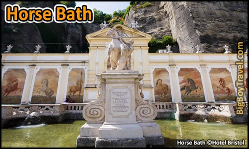 Salzburg Sound of Music Movie Tour Film locations Tour Map - Horse Bath Fountain