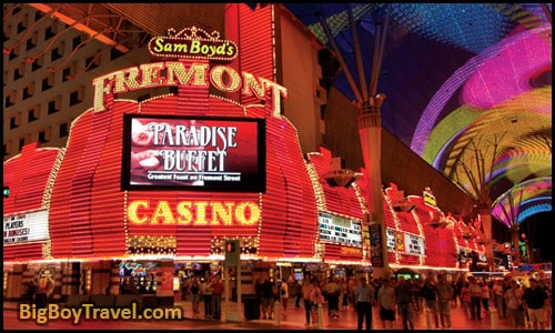 Free Downtown Las Vegas Walking Tour Map Fremont Street Casino