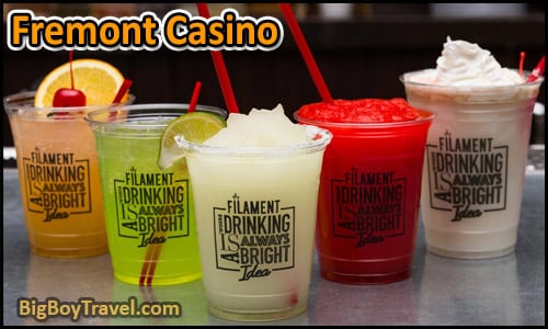 Free Downtown Las Vegas Walking Tour Map Fremont Street Casino Drinks