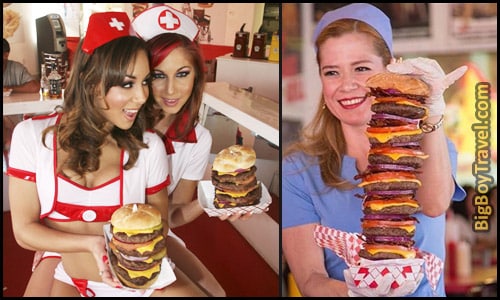Free Downtown Las Vegas Walking Tour Map Fremont Street - Heart Attack Grill Burger Nurses Best Restaurant