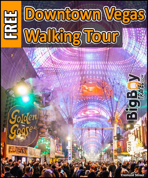 Free Downtown Las Vegas Walking Tour Map Fremont Street