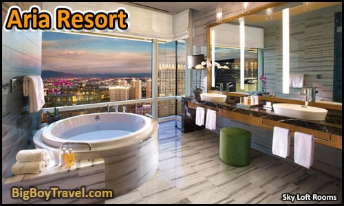 Free Las Vegas Strip Walking Tour Map Casino Guide - Aria City Center Hotel Room Suite