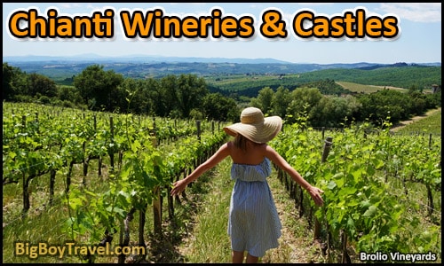 Top day trips from Siena Italy best side trips without a car - Chianti Wineries Castles Brolio Vineyards Brolio Castle