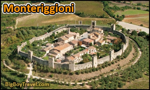 Top day trips from Siena Italy best side trips without a car - Monteriggioni village walled city