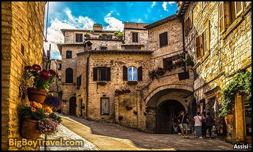 Top day trips from Siena Italy best side trips without a car - Saint Francis of Assisi Chapel Streets