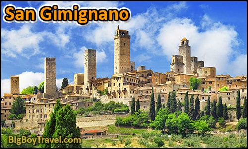 Top day trips from Siena Italy best side trips without a car - San Gimignano medieval tower city