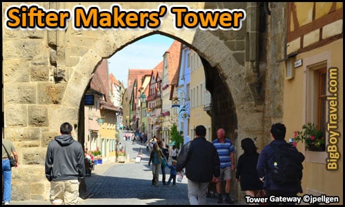 Free Rothenburg City Wall Walking Tour Map Turmweg Guide Medieval Town Walls - Siebersturm Flour Sifter Markers Tower Gateway Arch