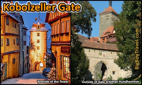 Free Rothenburg City Wall Walking Tour Map Turmweg Guide Medieval Town Walls - Kobolzeller Tower & Gate