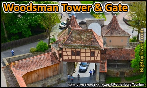 Free Rothenburg City Wall Walking Tour Map Turmweg Guide Medieval Town Walls - Woodsman tower gate roderturm