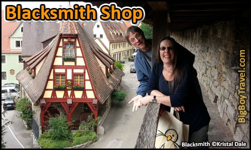 Free Rothenburg City Wall Walking Tour Map Turmweg Guide Medieval Town Walls - Blacksmith Shop House Gerlachschmiede