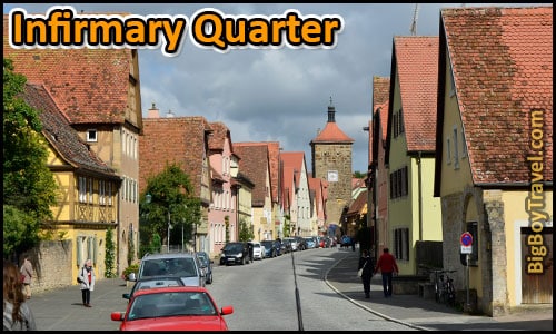 Free Rothenburg City Wall Walking Tour Map Turmweg Guide Medieval Town Walls - Infirmary Quarter Hospital