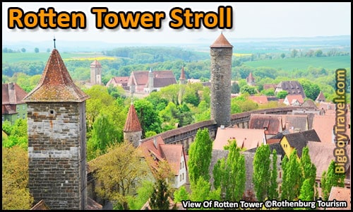 Free Rothenburg City Wall Walking Tour Map Turmweg Guide Medieval Town Walls - Rotten Tower Stroll