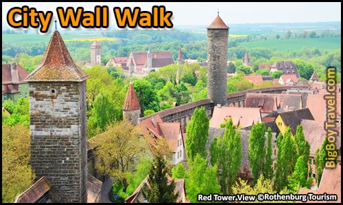 Free Rothenburg Walking Tour Map Old Town Guide Medieval City Center - City Wall Walk Turmweg