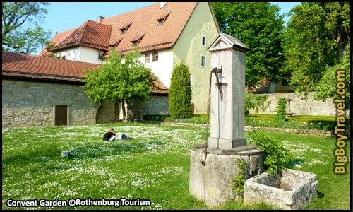 Free Rothenburg Walking Tour Map Old Town Guide Medieval City Center - Former Dominican Convent Garden Klostergarten