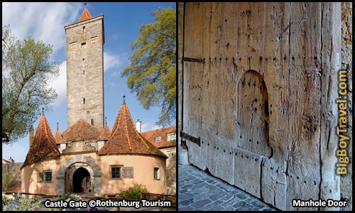 Free Rothenburg Walking Tour Map Old Town Guide Medieval City Center - Imperial Castle Gate Tower Manhole Door