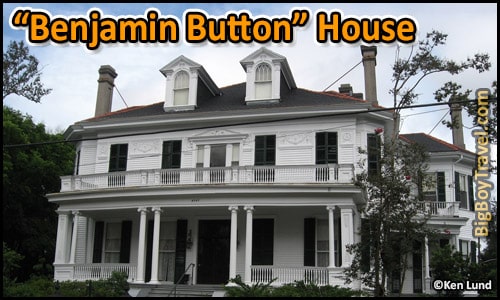 FREE New Orleans Garden District Walking Tour Map Mansions - Benjamin Button House Coliseum Street