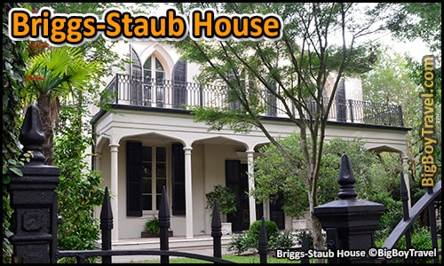 FREE New Orleans Garden District Walking Tour Map Mansions - Briggs-Staub House Prytania Street