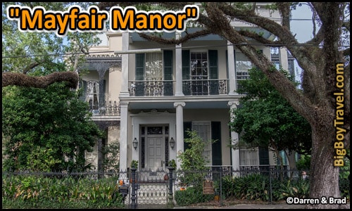 FREE New Orleans Garden District Walking Tour Map Mansions - Mayfair Manor Brevard-Rice House Anne Rice Witches First Street