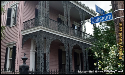 FREE New Orleans Garden District Walking Tour Map Mansions - Musson-Bell House 1331 Third Street