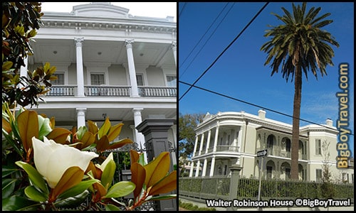 FREE New Orleans Garden District Walking Tour Map Mansions - Walter Robinson House 1415 Third Street