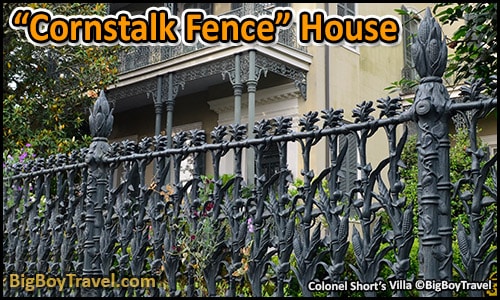 FREE New Orleans Garden District Walking Tour Map Mansions - Prytania Street colonel shorts villa cornstalk fence house