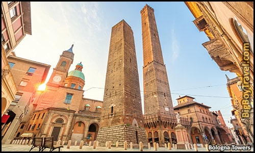Top day trips from Florence Italy best side trips without a car - Bologna Medieval Towers