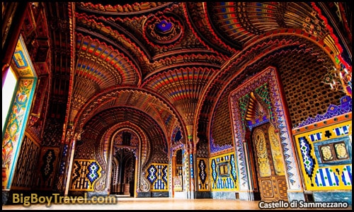 Top day trips from Florence Italy best side trips without a car - Castello di Sammezzano peacock room