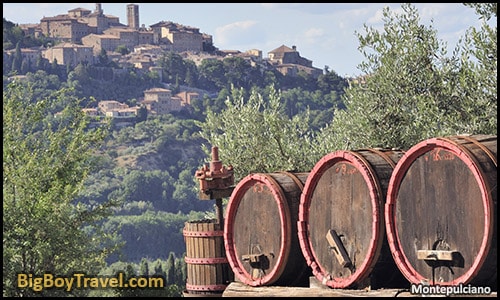 Top day trips from Florence Italy best side trips without a car - Montepulciano Wine Town