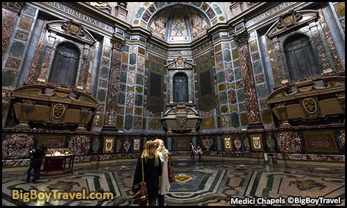 Free Florence walking tour map city center do it yourself guided - Basilica of San Lorenzo Church Medici chapel of princes