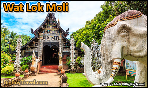 Free Chiang Mai Walking Tour Map Old Town Temples Wat Thailand - Wat Lok Moli Wat Lok Molee