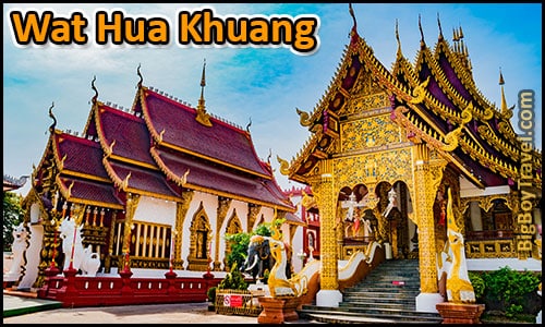 Free Chiang Mai Walking Tour Map Old Town Temples Wat Thailand - Wat Hua Kuang Wat Saen Muang Ma Luang