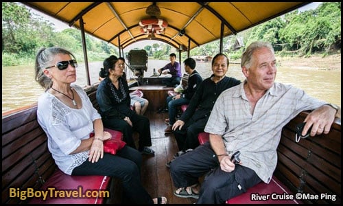 Free Chiang Mai Walking Tour Map Old Town Temples Wat Thailand - mae ping river cruises dinner cooking class