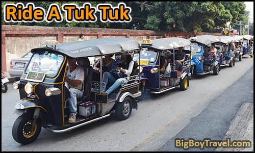 Free Chiang Mai Walking Tour Map Old Town Temples Wat Thailand - Ride In A Tuk Tuk Taxi