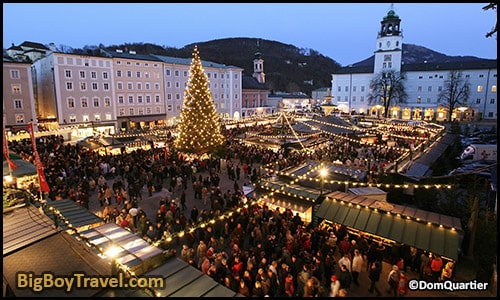 Top 10 Best Viewpoints in Salzburg Austria Most Beautiful Scenic City Views - Domgang Dom Quarter Terrace Cathedral Residenz Square Christmas Market