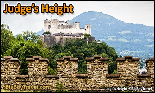 Top 10 Best Viewpoints in Salzburg Austria Most Beautiful Scenic City Views - Judges Height City Wall Richterhohe