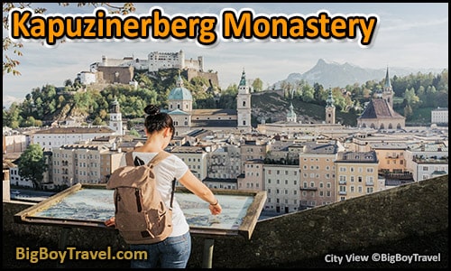 Top 10 Best Viewpoints in Salzburg Austria Most Beautiful Scenic City Views - Kapuzinerberg Monastery Panoramic Lookout Terrace